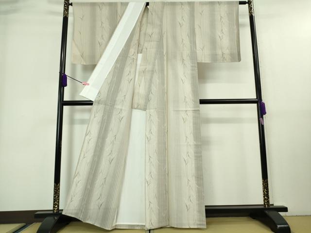 平和屋着物□極上 夏物 本場大島紬 夏大島 枝葉間道 逸品 DZAA7329kh5