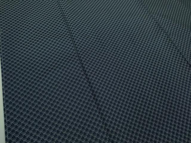 平和屋着物□極上 西陣織 藍 お召 京と藍物語 証紙付き 逸品 未