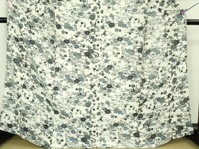 平和屋着物■極上　夏物　伝統工芸士江戸小紋　堅駒絽　染師　吉江明　江戸の彩　まるやま扱い　反端付き　逸品　DZAA7336kh5