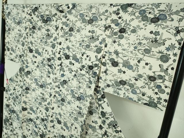 平和屋着物□極上 夏物 伝統工芸士江戸小紋 堅駒絽 染師