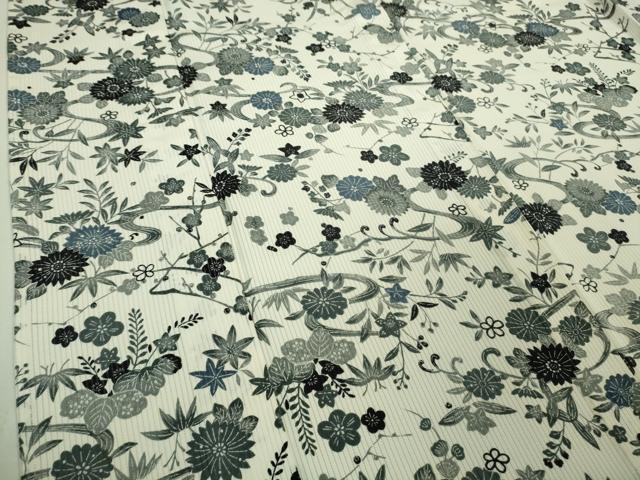 平和屋着物□極上 夏物 伝統工芸士江戸小紋 堅駒絽 染師
