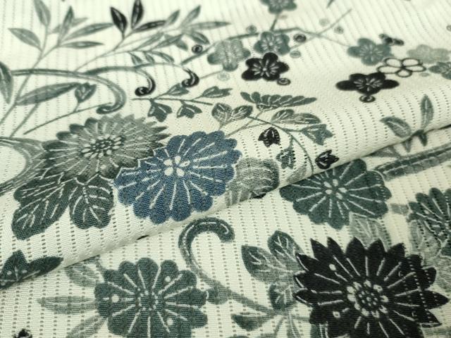 平和屋着物□極上 夏物 伝統工芸士江戸小紋 堅駒絽 染師