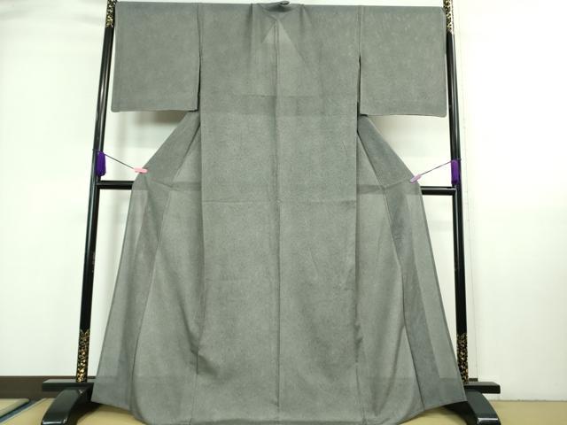 平和屋着物■極上　夏物　江戸小紋　両面染　絽　鮫小紋柄　黒地　まるやま扱い　反端付き　逸品　DZAA7344kh5_1