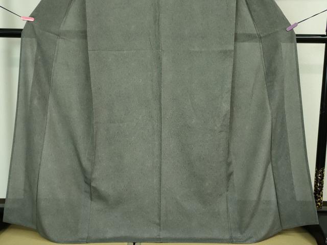 平和屋着物■極上　夏物　江戸小紋　両面染　絽　鮫小紋柄　黒地　まるやま扱い　反端付き　逸品　DZAA7344kh5_4