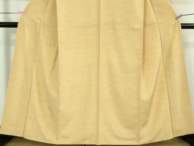 平和屋着物■極上　洗える最高級着物　＜英＞はなぶさ謹製　小紋　立波文　丁字色地　逸品　DZAA7351kh5 平和屋着物□極上 洗える最高級着物 ＜英＞はなぶさ謹製 小紋 立波文 丁字