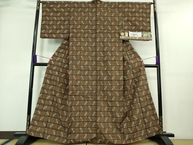 平和屋着物□極上 本場琉球絣 手おり 中村トミ子 証紙付き 逸品