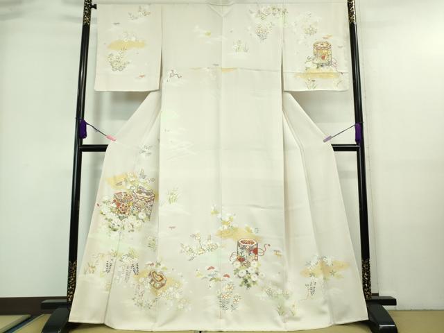 新品未使用　正絹単衣　縮緬訪問着単品 単衣(ひとえ)訪問着 No.AC-0811-Lサイズのレンタル｜きもの365