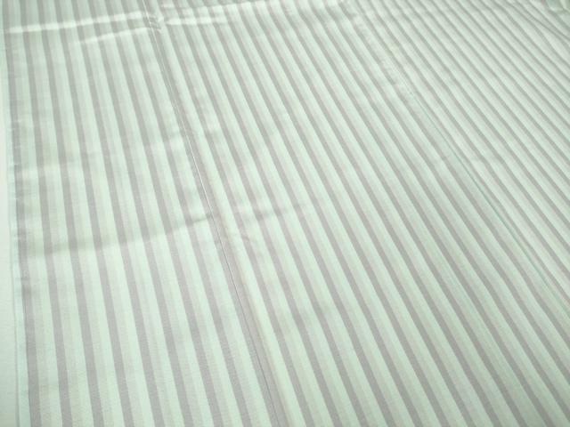 平和屋着物□極上 白山紬 背抜き仕立て 縞 やまと誂製 逸品 未使用