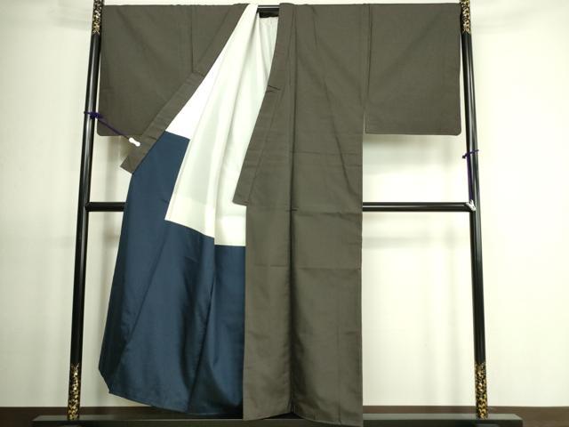 平和屋着物□極上 男性 本場大島紬 アンサンブル キングサイズ 長羽織