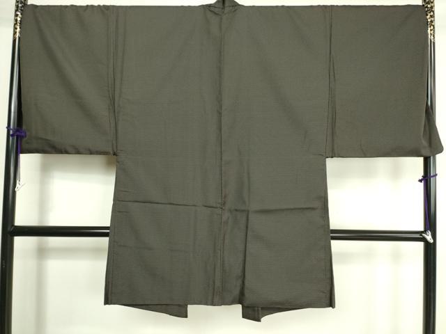 平和屋着物□極上 男性 本場大島紬 アンサンブル キングサイズ 長羽織