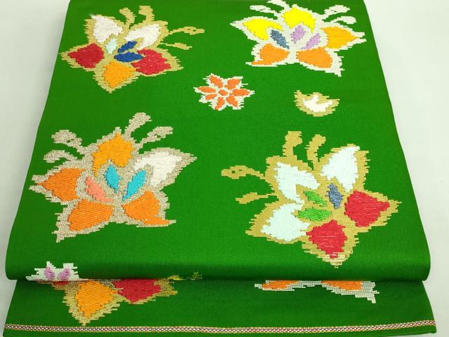 平和屋着物■最高級　龍村平蔵製　太鼓柄　本袋帯　モール昌花文　金銀糸　逸品　DZAA7494kh5