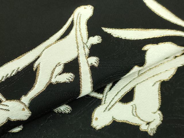 平和屋着物○極上 ファッションデザイナー 花井幸子 六通柄袋帯 唐織