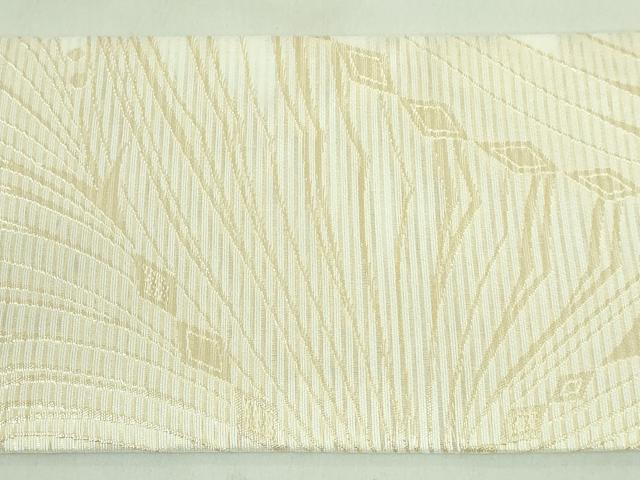 平和屋着物■極上　夏物　西陣　佐々木染織謹製　九寸名古屋帯　抽象文様　金糸　証紙付き　逸品　未使用　DZAA7511kh5_9