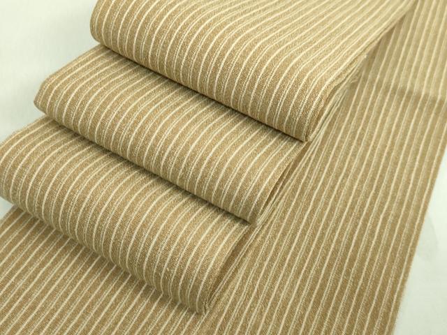 平和屋着物■極上　男性　竺仙　角帯　間道　綿　袋付き　逸品　未使用　DZAA7518kh5