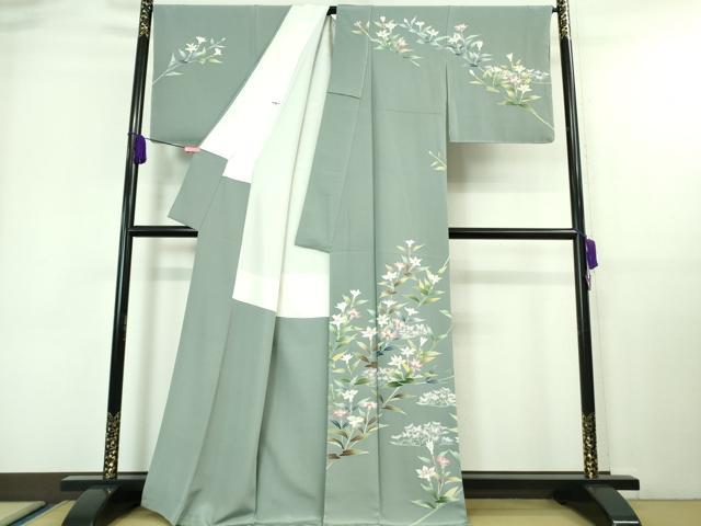 駒刺繍 金彩 振袖 平和屋本店□極上 貝桶吉祥花文 暈し