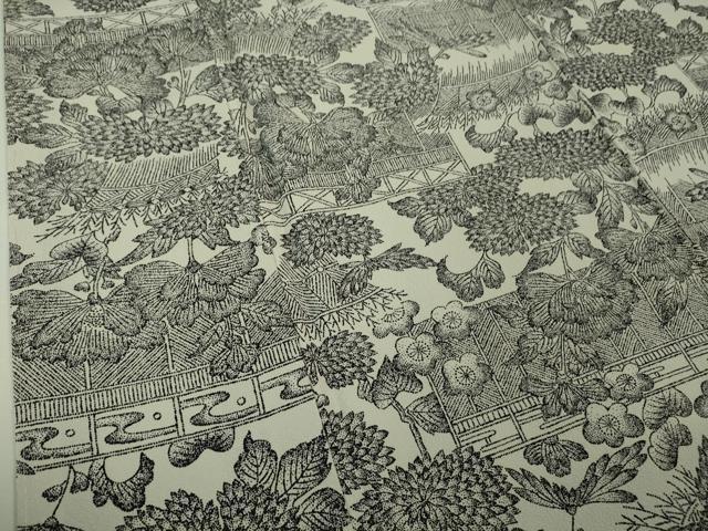 平和屋着物■極上　小紋　点描染　菊梅　横菊　逸品　未使用　DZAA7608kh5 平和屋着物□極上 小紋 点描染 菊梅 横菊 逸品 未使用 DZAA7608kh5