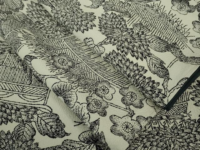 平和屋着物■極上　小紋　点描染　菊梅　横菊　逸品　未使用　DZAA7608kh5