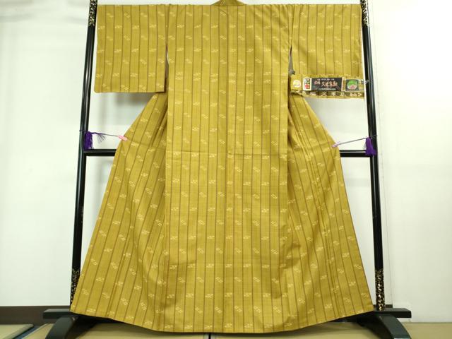 平和屋本店□極上 国指定重要無形文化財 本場久米島紬 嘉手苅幸子作