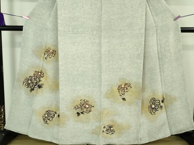 平和屋本店□極上 浦野理一 金彩友禅 訪問着 乱菊 鬼しぼ縮緬