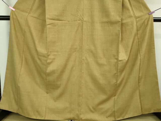 平和屋本店□極上 本場結城紬 重要無形文化財 奥順謹製 色無地