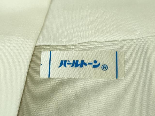 平和屋本店■極上　本場結城紬　重要無形文化財　奥順謹製　色無地　亜麻色　証紙付き　逸品　DZAA7681kh5_9
