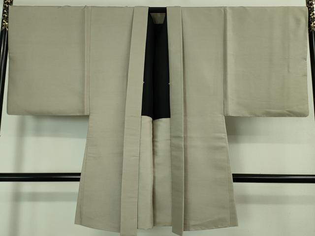 平和屋着物■極上　男性　長羽織　キングサイズ　紬地　亜麻色　残布付き　逸品　未使用　DZAA7699kh5