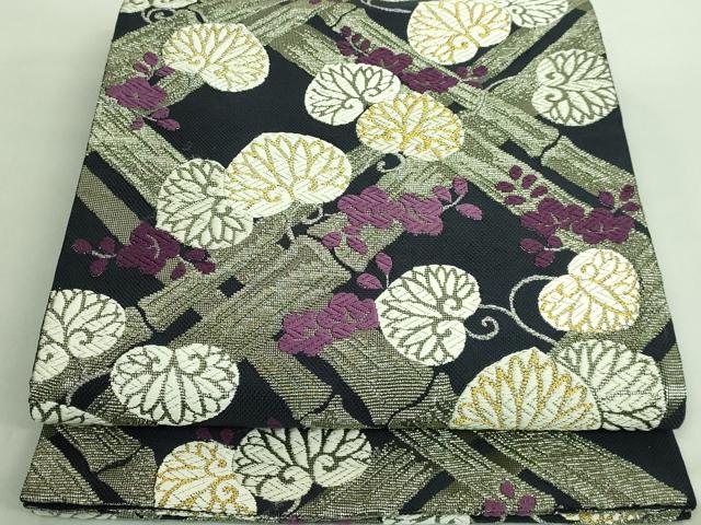 平和屋本店□極上 創業280年 誉田屋源兵衛 六通柄袋帯 唐織