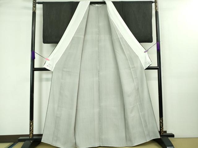 平和屋着物□極上 訪問着 無双 紗袷 紗×絽 縞 暈し