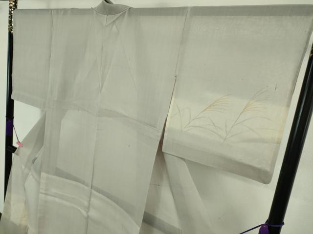 平和屋着物□極上 夏物 絹芭蕉 訪問着 手描き すすき 枝花文 暈