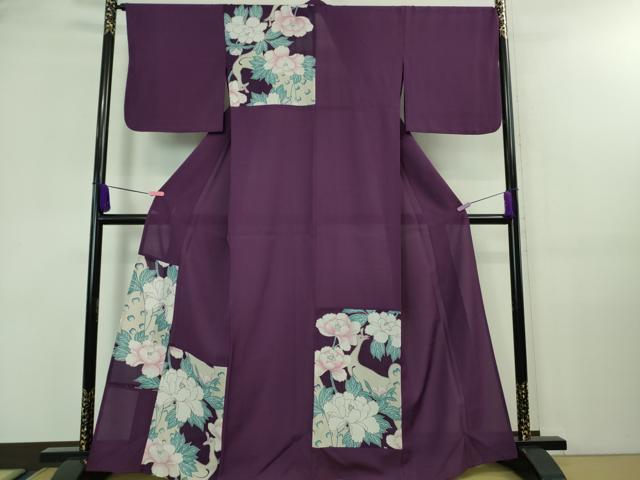 平和屋着物○上質な紬 箔散らし文 ロング丈 正絹 逸品 未使用 DAAU0732tw