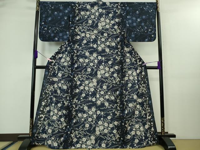 平和屋着物■極上　夏物　撫松庵　訪問着　秋草文　セオアルファ　洗える着物　逸品　DZAA7887kh5