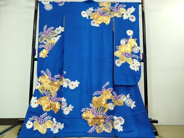 ★専用★美品 振袖 お引きずり 青色 アンティーク 身丈160.5cm ☆専用☆美品 振袖 お引きずり 青色 アンティーク 身丈160.5cm レディース