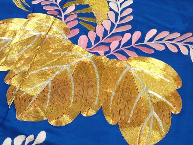 平和屋本店□極上 夏物 お引きずり・お引き摺り・引き振袖 絽 駒刺繍 総