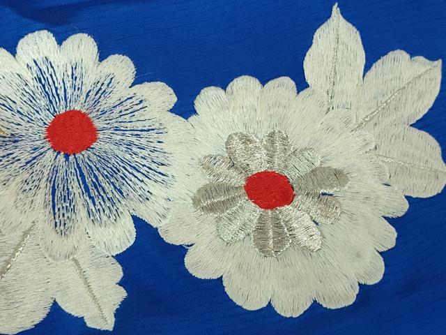 平和屋本店□極上 夏物 お引きずり・お引き摺り・引き振袖 絽 駒刺繍 総