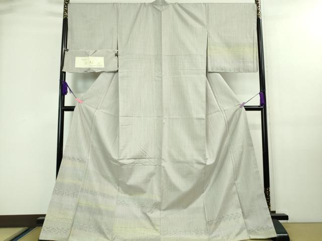 平和屋着物□極上 訪問着 手染乱絣 ぜんまい紬地 佐和 渡