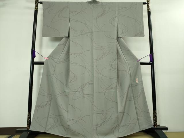 平和屋着物○世界的人形師 辻村寿三郎 ジュサブロー 小紋 舞花文 正絹