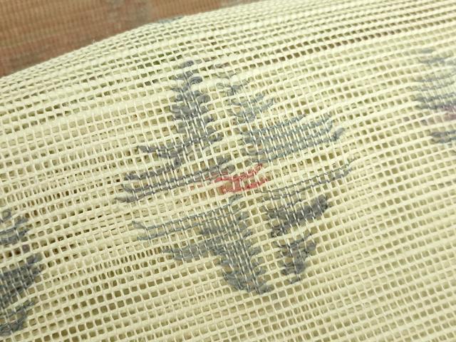 平和屋着物■極上　夏物　1854年創業　帯屋捨松　八寸名古屋帯　亀甲花文　逸品　DZAA7965kh5 平和屋着物□極上 夏物 1854年創業 帯屋捨松 八寸名古屋帯 亀甲