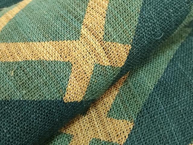 平和屋本店□極上 夏物 八寸名古屋帯 藍 菱重ね 科布 老