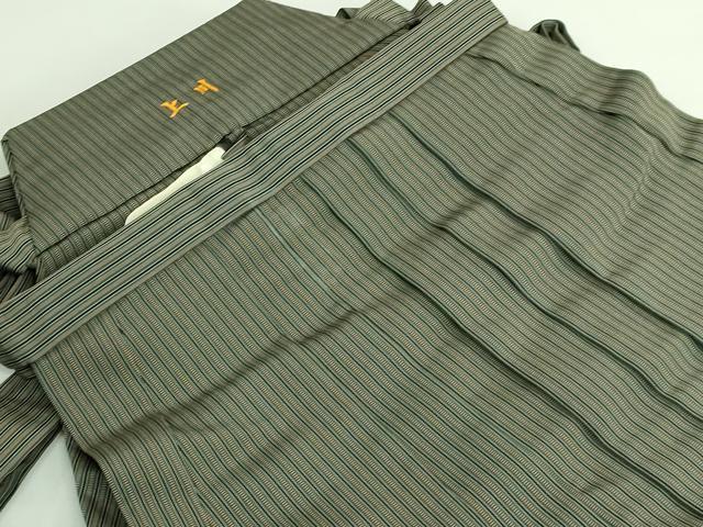 平和屋着物■極上　男性　本場竹鳳平　升善　馬乗り袴　縞　逸品　DZAA8016kh5 平和屋着物□極上 男性 本場竹鳳平 升善 馬乗り袴 縞 逸品