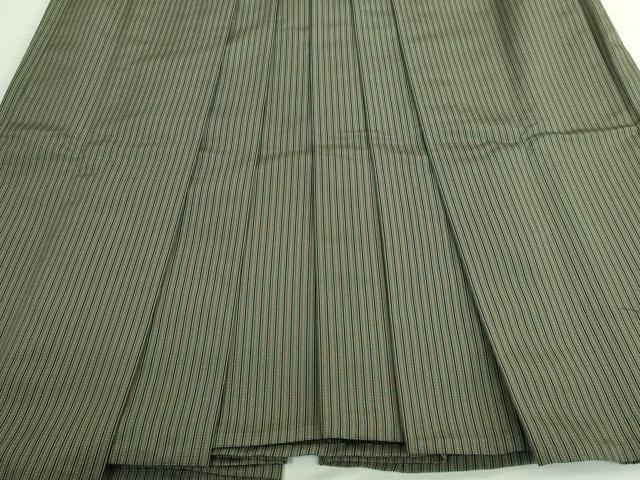 平和屋着物□極上 男性 本場竹鳳平 升善 馬乗り袴 縞 逸品