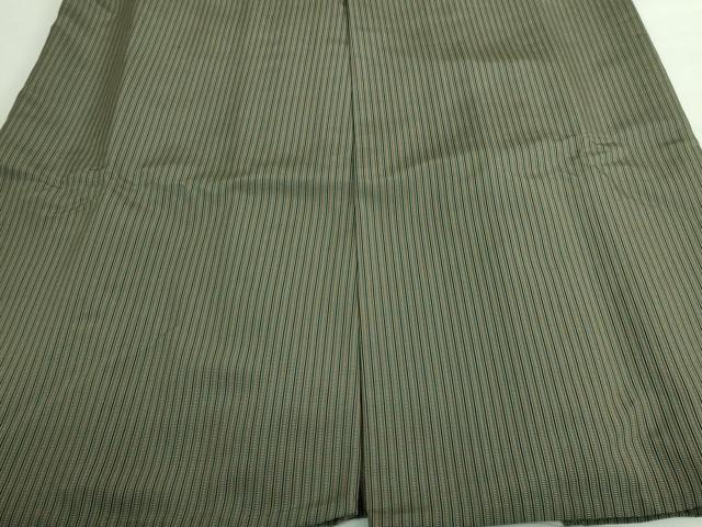 平和屋着物□極上 男性 本場竹鳳平 升善 馬乗り袴 縞 逸品