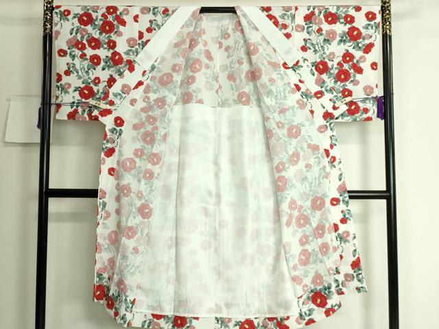 平和屋着物□上質な長襦袢 無双仕立て 枝椿 逸品 DZAA8036kh5