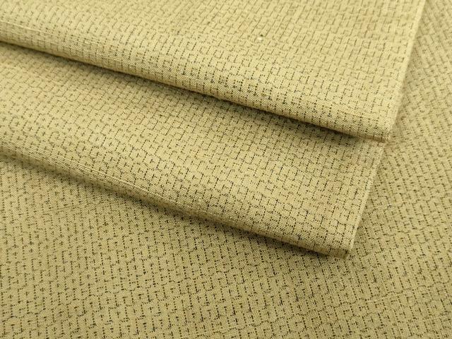 平和屋着物□極上 男性 結城紬 アンサンブル 80亀甲 総詰め 榛色地  