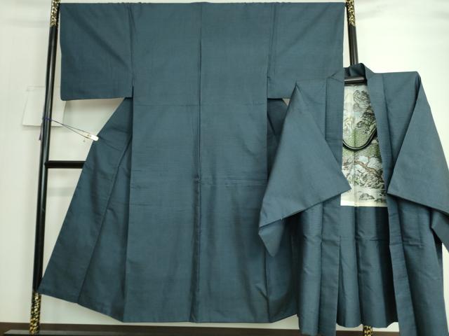 平和屋着物■極上　男性　本場大島紬　アンサンブル　長羽織　100亀甲　総詰め　逸品　DZAA8055kh5