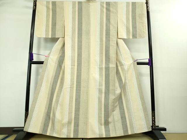 平和屋着物■極上　結城紬　80亀甲　間道　逸品　未使用　DZAA8073kh5