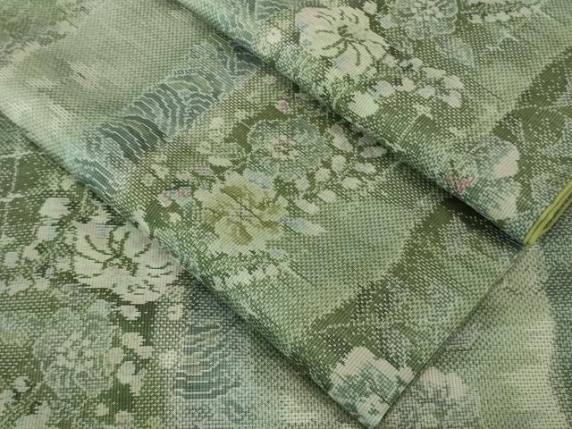 平和屋着物■極上　都喜ヱ門　本場大島紬　7マルキ　草花間道　藤絹織物謹製　逸品　DZAA8083kh5