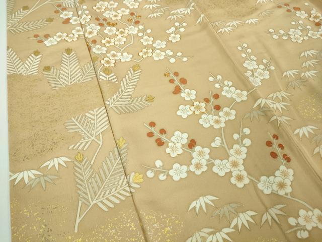 平和屋本店□極上 皇室献上作家 北出与三郎 訪問着 駒刺繍