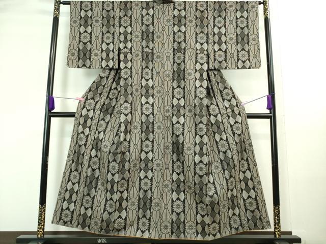 平和屋着物■極上　本場大島紬　割込絣　花間道　ほていや扱い　逸品　DZAA8111kh5 平和屋着物○極上 本場大島紬 割込絣 花間道 ほていや扱い 逸品