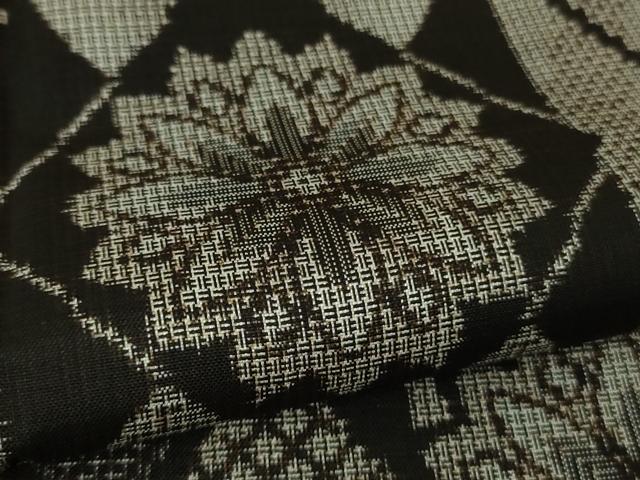 平和屋着物■極上　本場大島紬　割込絣　花間道　ほていや扱い　逸品　DZAA8111kh5 平和屋着物○極上 本場大島紬 割込絣 花間道 ほていや扱い 逸品