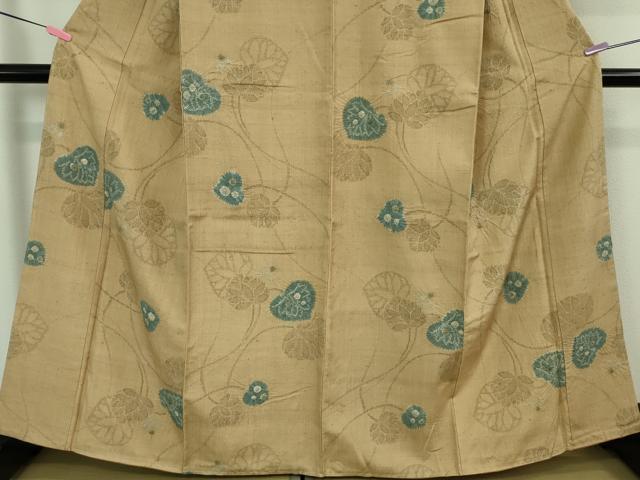 平和屋着物□極上 伝統工芸士 七代目 吉澤与市 紬 絞り 葵 100亀甲